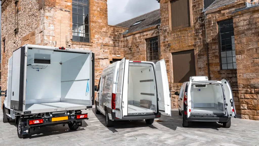 Fridge van Payload and Wheelbase