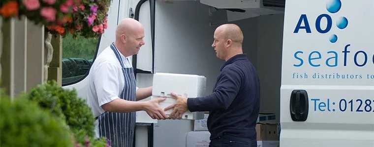 passing frozen fish